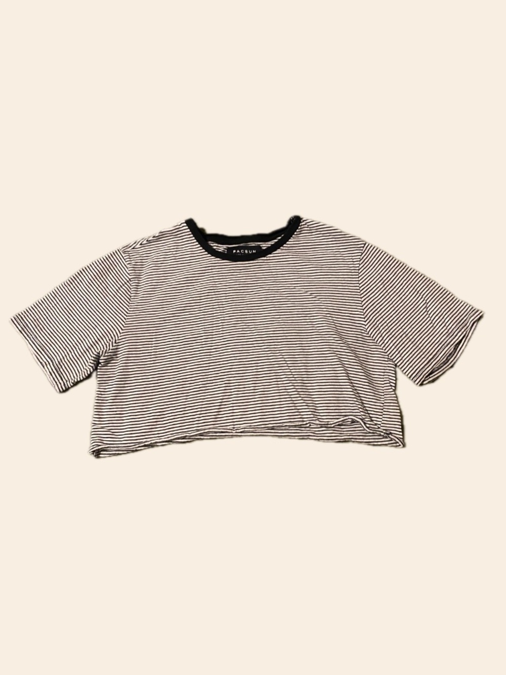 PacSun Women's Black and White T-shirt
